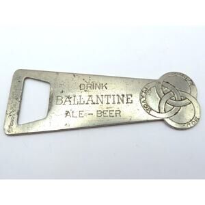 Vtg Ballantine Ale Beer Bottle Opener Collectible Ballantine & Sons Newark NJ